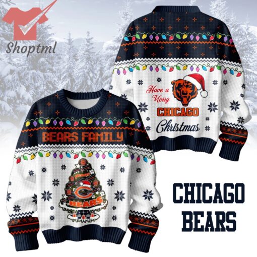 Chicago Bears Family Ugly Christmas Sweater