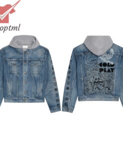 Coldplay Paradise Hooded Denim Jacket