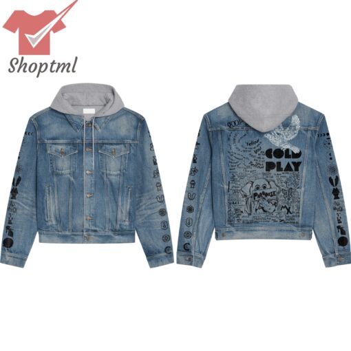 Coldplay Paradise Hooded Denim Jacket