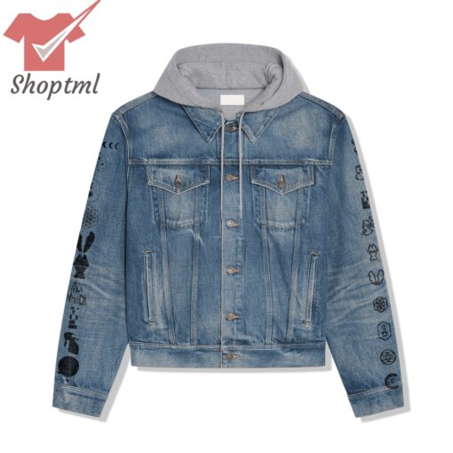 Coldplay Paradise Hooded Denim Jacket