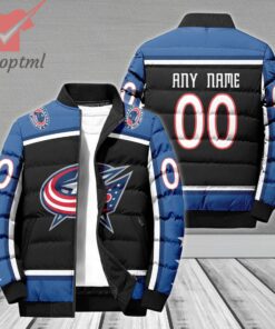 Columbus Blue Jackets NHL Personalized Bomber Puffer Jacket