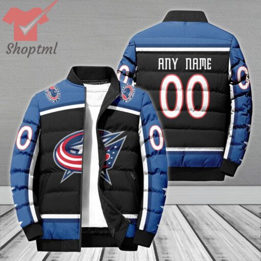 Columbus Blue Jackets NHL Personalized Bomber Puffer Jacket