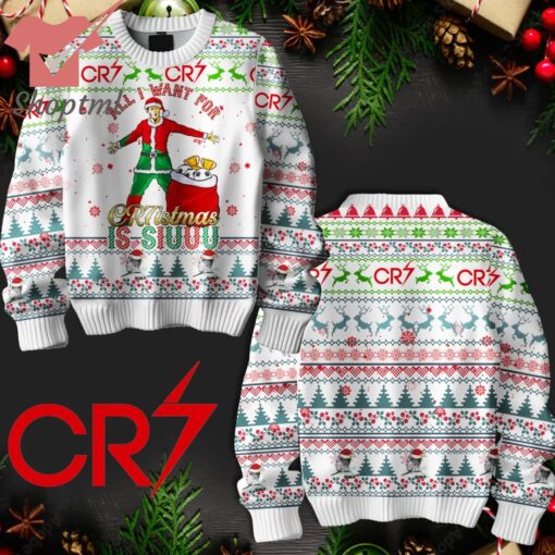 CR7 All I Want For Cr7ismas Ugly Christmas Sweater