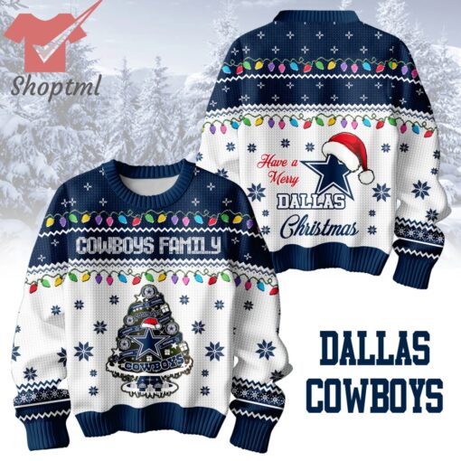 Dallas Cowboys Family Ugly Christmas Sweater