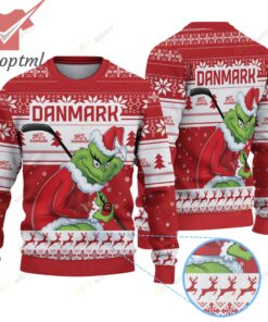 Denmark Hockey Team x Grinch Ugly Christmas Sweater