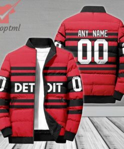 Detroit Red Wings NHL Personalized Bomber Puffer Jacket