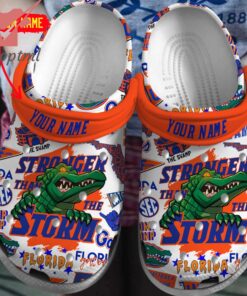 Florida Gators Stronger Than The Storm Personalized Crocs Clogs Shoes