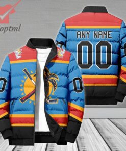 Florida Panthers NHL Personalized Bomber Puffer Jacket