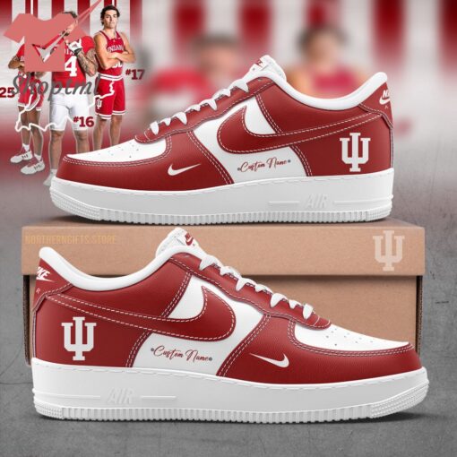 Indiana Hoosiers baseball Personalized Nike Air Force 1 Sneaker