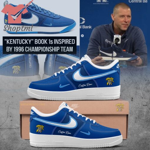 Kentucky Book 1s Inspired By 1996 Championship Team Personalized Air Force 1 Sneaker