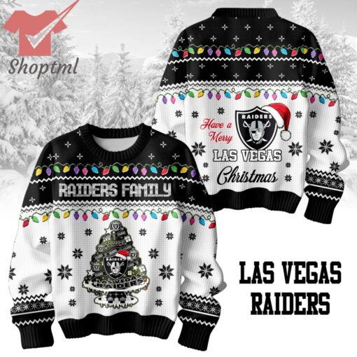 Las Vegas Raiders Family Ugly Christmas Sweater