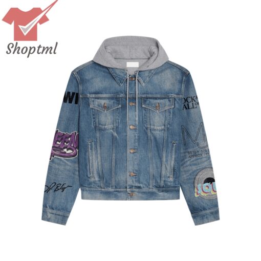 Mary J. Blige Rock & Roll Hooded Denim Jacket