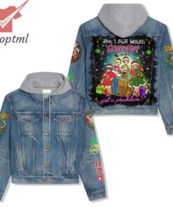 Merry Christmas Scooby-Doo Hooded Denim Jacket