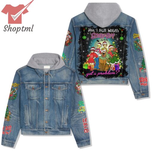 Merry Christmas Scooby-Doo Hooded Denim Jacket