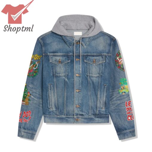 Merry Christmas Scooby-Doo Hooded Denim Jacket