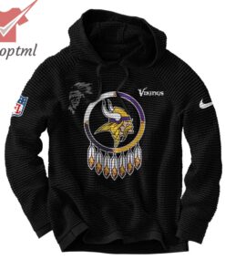 Minnesota Vikings NFL 2024 Native American Heritage Month Waffle Hoodie