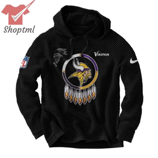 Minnesota Vikings NFL 2024 Native American Heritage Month Waffle Hoodie