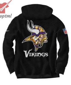 minnesota vikings nfl 2024 native american heritage month waffle hoodie 3 3kqmC