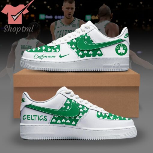 NBA Boston Celtics 2024 Personalized Nike Air Force 1 Sneaker