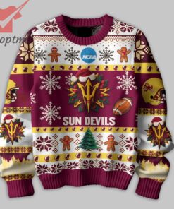 NCAA Sun Devils They Not Like Us Ugly Christmas Sweater