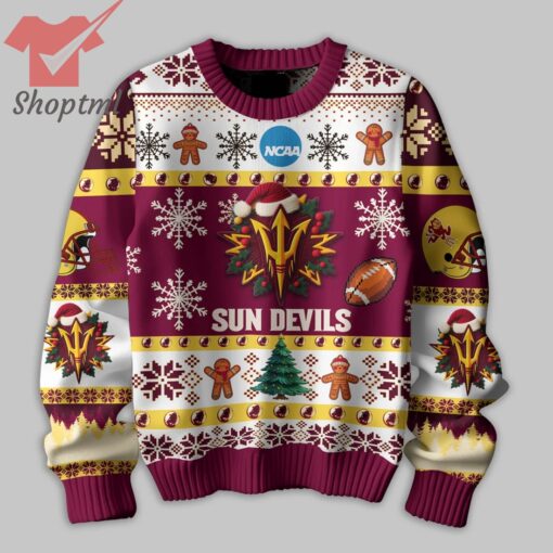 NCAA Sun Devils They Not Like Us Ugly Christmas Sweater