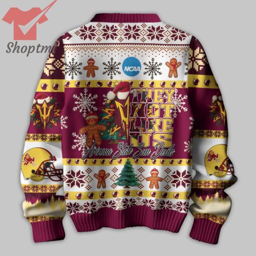 NCAA Sun Devils They Not Like Us Ugly Christmas Sweater