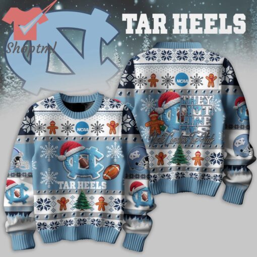 NCAA West North Carolina Tar Heels They Not Like Us Ugly Christmas Sweater