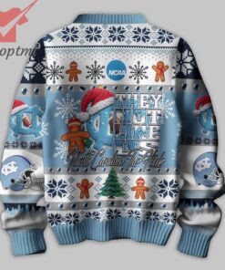 ncaa west north carolina tar heels they not like us ugly christmas sweater 3 qUdV8