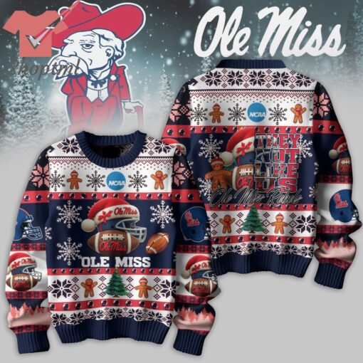 NCAA West Ole Miss Rebels They Not Like Us Ugly Christmas Sweater