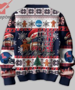 ncaa west ole miss rebels they not like us ugly christmas sweater 3 ox7wn