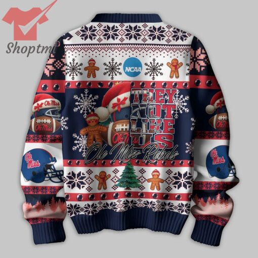 NCAA West Ole Miss Rebels They Not Like Us Ugly Christmas Sweater