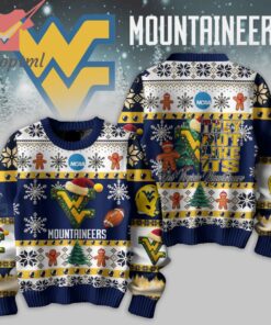 NCAA West Virginia Mountaineers They Not Like Us Ugly Christmas Sweater