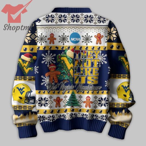 NCAA West Virginia Mountaineers They Not Like Us Ugly Christmas Sweater