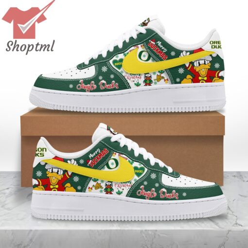 Oregon Ducks Merry Duckmas Jingle Ducks Air Force 1 Sneaker