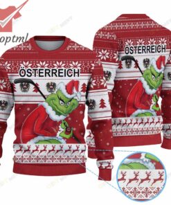 Osterreich Hockey Team x Grinch Ugly Christmas Sweater