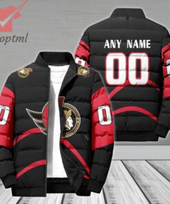 Ottawa Senators NHL Personalized Bomber Puffer Jacket