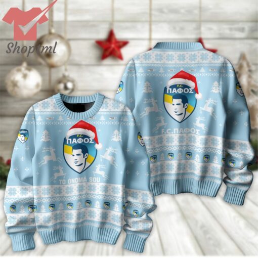 Pafos FC Personalized Christmas Ugly Sweater