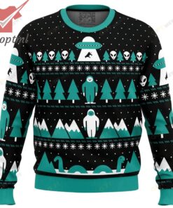 Paranormal Xmas Alien Ugly Christmas Sweater