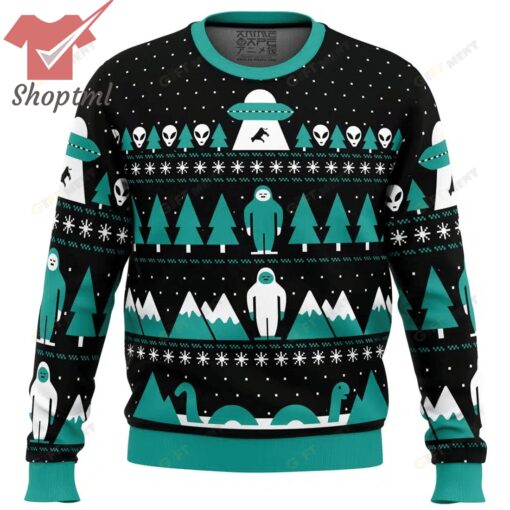 Paranormal Xmas Alien Ugly Christmas Sweater