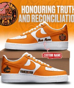 Personalized Vancouver Canucks Truth and Reconciliation Nike Air Force 1 Sneaker