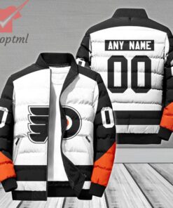 Philadelphia Flyers NHL Personalized Bomber Puffer Jacket