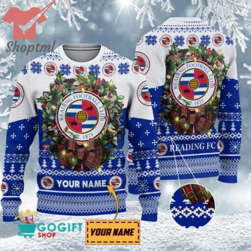 Reading FC Custom Name Christmas Ugly Sweater