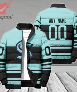 Seattle Kraken NHL Personalized Bomber Puffer Jacket