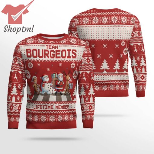 Team Bourgeois Lifetime Member Ugly Christmas Sweater