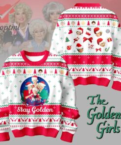 The Golden Girls Stay Goldens Ugly Christmas Sweater