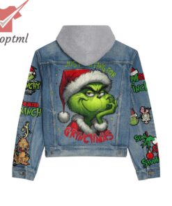 the grinch just waiting for grinchmas hooded denim jacket 3 Uaojl