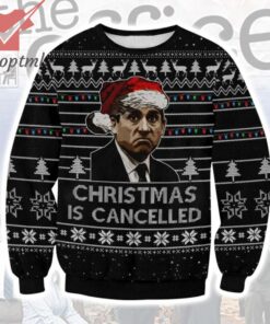 The Office Christmas Is Cancelled Ugly Christmas Sweater