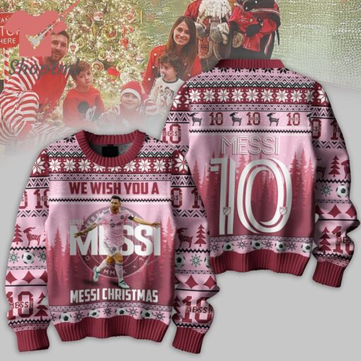 We WIsh You A Messi Christmas Ugly Christmas Sweater