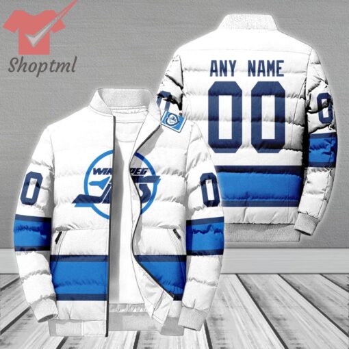 Winnipeg Jets NHL Personalized Bomber Puffer Jacket