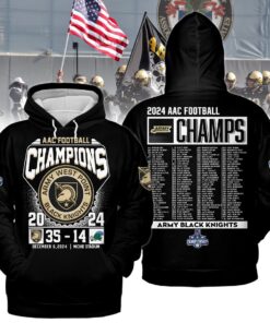 Army Black Knights 2024 ACC Football Champions Hoodie Shirt